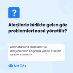 Alerjik durumlarda göz sağlığı yönetimi hakkında görsel
