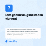 Kontakt lens kullanımının göz kuruluğu ile ilişkisini açıklayan görsel